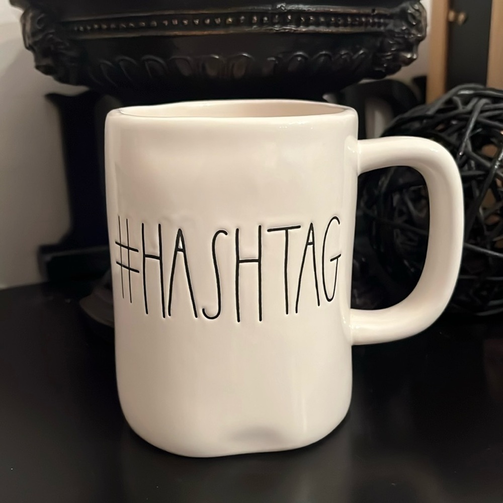 NEW Rae Dunn #HASHTAG Large Mug - Picture 2 of 6
